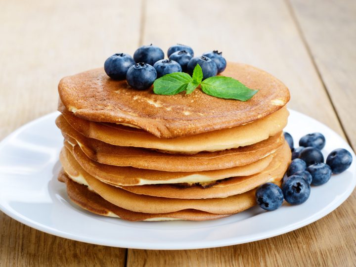 Fluffy kefir pancakes